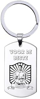 حلقة مفاتيح من الستانلس ستيل - فور ذا بيست ماستر، فضي