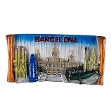 ICONOS DE BARCELONA - Imán 3D con la Sagrada Familia, la Torre Glòries y el célebre lagarto de Park Güell, capturando la esencia de la arquitectura catalana en España.