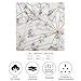 ducanll White Fashion Silk-Like Bandanas Unisex Marble Golden Geometric Lines Art Creative Design Head Wrap Square Scarf Wristband for Bachelorette Party Dresses Wedding Party - 18