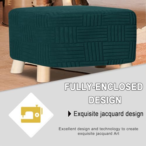 Funda otomana jacquard de alta densidad con proteccion duradera 8