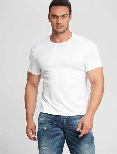 Yasumond T-Shirts Pack Breathable Athletic Classic Dailywear Crew Neck Tee Shirt for Men2