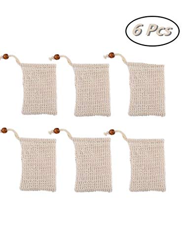 Borang 6 Pack Soap Exfoliating Bag Natural Soap Save