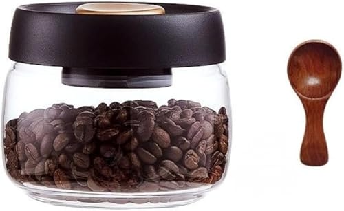 CokBlu 耐熱ガラス真空コーヒー缶 コーヒー豆・コーヒー粉専用保存容器 真空密封構造で防湿・防酸素・防光を三重実現 で残量を瞬時確認可能 食品衛生法適合シリコンパッキンによる完全密封 専用コーヒースプーン付き+収納機能 耐熱・耐冷性に優れ電子レンジ・食
