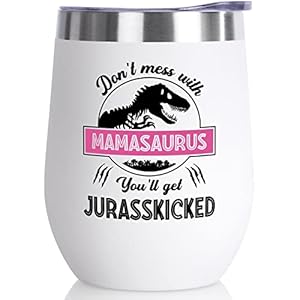 Gifts for Mom from Daughter Son Kids – 12 Oz Wine Tumbler Funny Birthday Gift for Mother, Mother-in-Law, Wife, Women…