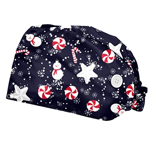 Chapeaux bouffants anti-transpiration et ajustables pour le travail à Noël