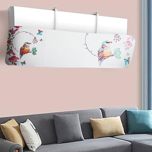 Windabweiser für Klimaanlagen, Wandmontage, 90 x 27 cm, Anti- Direktblasführungsplatte, ohne Bohren, für AC- Einheiten im Innenbereich-9