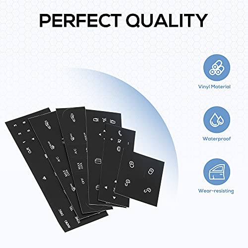 Car Air Conditioner Button Repair Sticker Pack