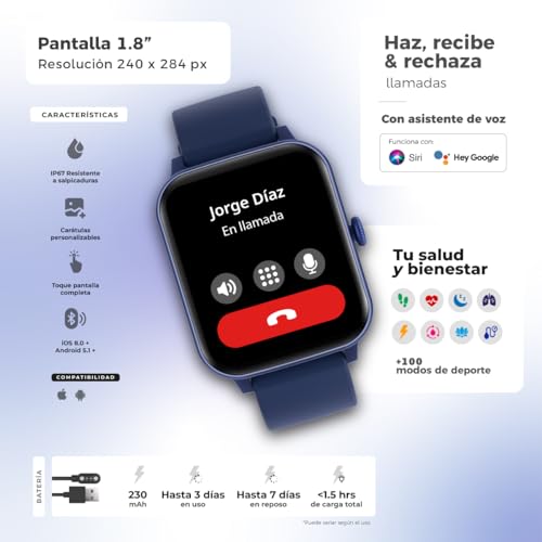 La Mejor Selección de Redlemon smartwatch opiniones del mes. 18 Imagen adicional