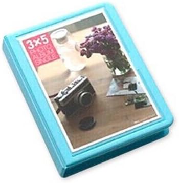 YIYO 32 Pockets 5 inches DIY Candy Colorful Fuji Wide Instant Mini Book Photo Album for Fujifilm Instax WIDE 210 Films, 200 Films, 300 Films, Fujifilm FP100C, Fujifilm FP 3000B-Blue