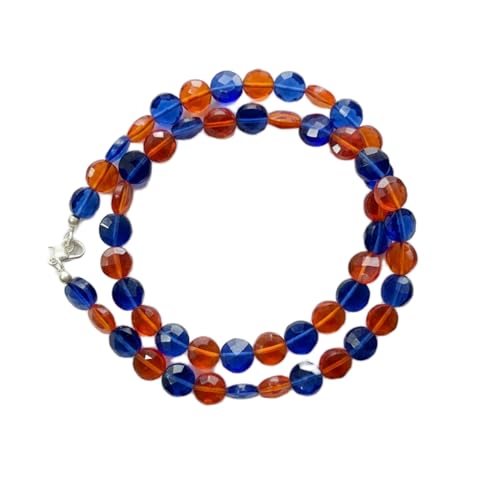 Collier de perles de pierres précieuses naturelles multicolores anti-stress