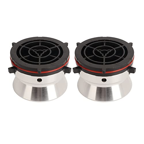 1 Pair Nab Hub Adapters, 10 Inch Aluminium Reel to Reel Tape Nab Hub Adapter, for for Akai for Teac, Universal Reel Tape Recorder Accessories (Silver)