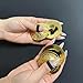 2 Pairs Engraved Belly Dance Finger Cymbals (Zills) - Heavy Brass Tribal Cymbals for Women, Performers & Practice (Gold)