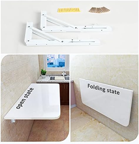 Wall Mounted Foldable Table Space Saving Dining Table Drop Leaf Desk for Kitchen Laundry Restaurant Office Compact and Versatile Furniture Solution