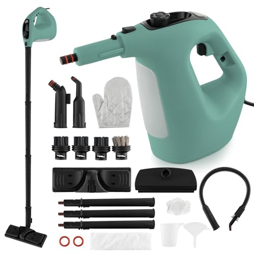 Image of COSTWAY Handheld MultiPurpose Steam Cleaner with 17 Pieces, 350ml Capacity