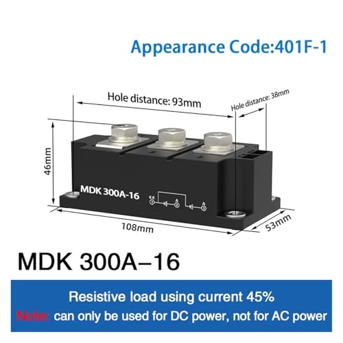 Module de diode MDK300A pour éviter le reflux électrique et retour DC 250A - 2