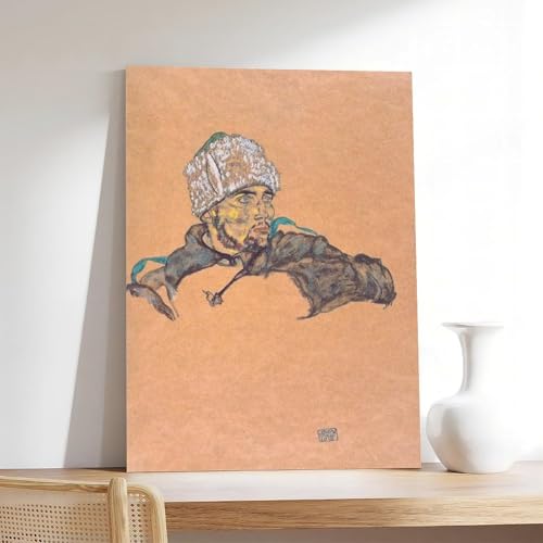 Toile Egon Schiele prisonniers de guerre russes pour votre bureau ou salon
