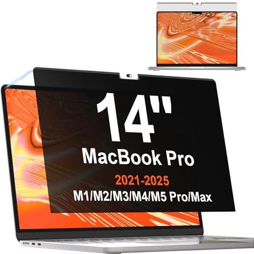 MacBook �p �`�����h�~�t�B���^�[ �}�O�l�b�g�� �v���C�o�V�[�t�B���^�[ �̂������h�~ �t�B���� ���˖h�~ �u���[���C�g�J�b�g ���h�~ ���ʎg�p (MacBook Pro 14�C���`(2021�AM1 Pro)