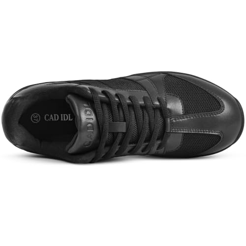 Image of CADIDL Cheer Shoes for Women Black Cheerleading Athletic Dance Shoes Girls Flats Tennis Walking Sneakers