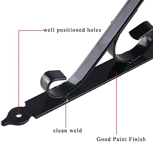 ETSAMAL 4Pcs Shelf Brackets 10 Inch Decorative Shelf Holder L-Shaped Shelf Supporter Heavy Duty for Storage Display Floating Shelf with Free Screw Accessories