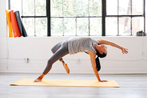 B Yoga Mat For Men & Women | Extra Thick 4Mm (1/8-Inch) Non-Slip Workout Mat | Eco-Friendly Exercise Mat | Perfect For Pilates, Yoga & Floor Exercises | 71" Long, Deep Blue #TOP7