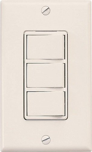 Air King AKS3 Rocker Style 3-Function Switch, White