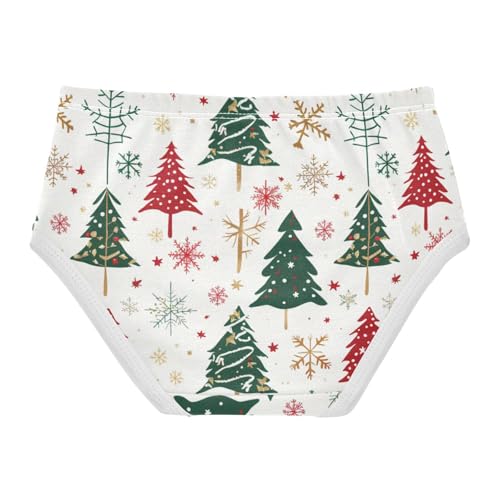 GuoChe Elastic Waistband Panties Breathable Underwear for Kids Christmas Trees in Sizes 2T,3T, 4T, 5T, 6Y and 8Y2