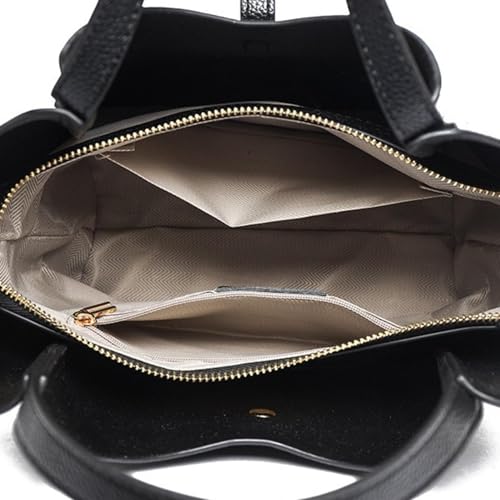 Bolso Bucket de Cuero Genuino para Mujer miniatura 7