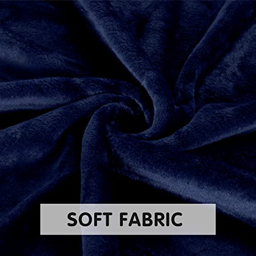 Wontex Throw Blanket Navy Twin Size 60X80 Inch For Couch Bed Soft Thermal Blanket For Winter All Seasons #TOP5