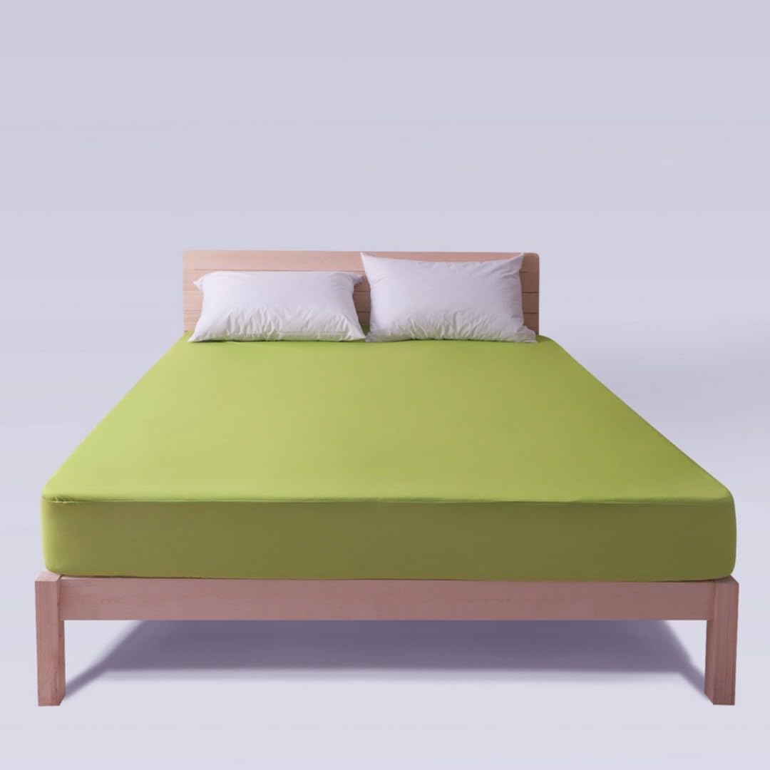 JUWENIN, 1-Piece Fitted Bed Sheets Luxury Quality Wrinkle and Fade-Microfiber Bottom Sheet