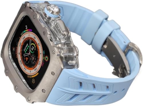 Bracelet titane robuste SCHIK ultra léger avec boîtier de protection acier iWatch 49mm