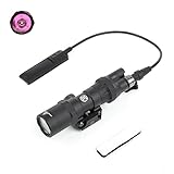 NECARL M300B IR Flashlight, Tactical IR Flashlights Weapon Light with Rear Wing Switch & Remote Pressure Switch for 2 Lighting Modes, Fit for 20mm Picatinny Rail