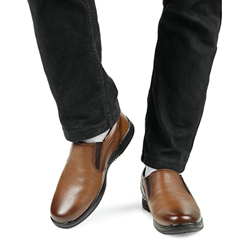Image of ID Slip-On Leather Semiformal Shoes for Men
