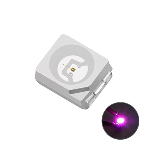 KQO 100 luces LED de montaje en superficie PLCC-2 LED SMD SMT de tamaño 3528 color rosa 100 unidades KQO 100 luces LED de montaje en superficie PLCC-2 LED SMD SMT de tamaño 3528 color rosa 100 unidades