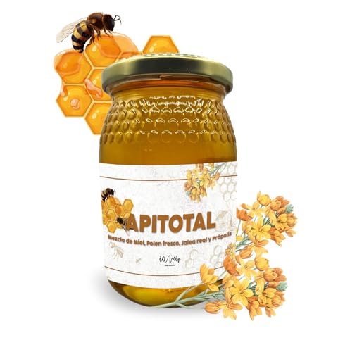 Apitotal IAMI 250g | Energía Natural con Miel de Brezo, Polen Fresco, Jalea Real y Própolis | Producto de la Colmena de España | 100% Ingredientes Naturales