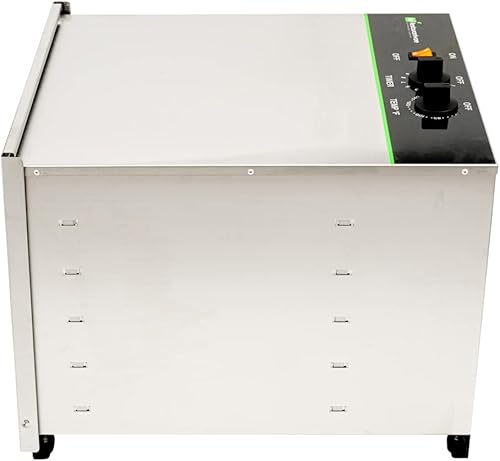 Miniatura 10 de Restaurantware Hi Tek - Deshidratador de alimentos con 1 secadora de alimentos, 120 V/1000 W, 10 estantes, deshidratador de acero inoxidable para