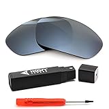 Polarized Ikon Iridium Replacement Lenses For Oakley Juliet Sunglasses - Silver Chrome Mirror