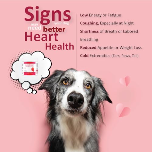 Image of Heart Support Supplement for Dogs-Vet-Formulated, Antioxidant-Rich-L-Taurine, L-Carnitine,EPA,DHA,CoQ10-Aids Circulatory Strength, Cardiovascular Support, Heart Muscle Function-USA Made-60 Soft Chews