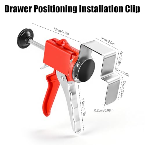 Image of Serplex Stainless Steel Drawer Front Clamps Quick Positioning Hardware Installation Clamp, One-Handed Alignment Clamp for Cabinet Drawer Alignment & Fast Fixing