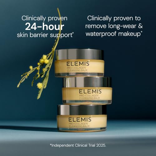 Image of ELEMIS Pro-Collagen Cleansing Balm Makeup Remover, Hydrating Facial Cleanser, Oil Cleanser, Oil Makeup Remover, Deep Cleanse