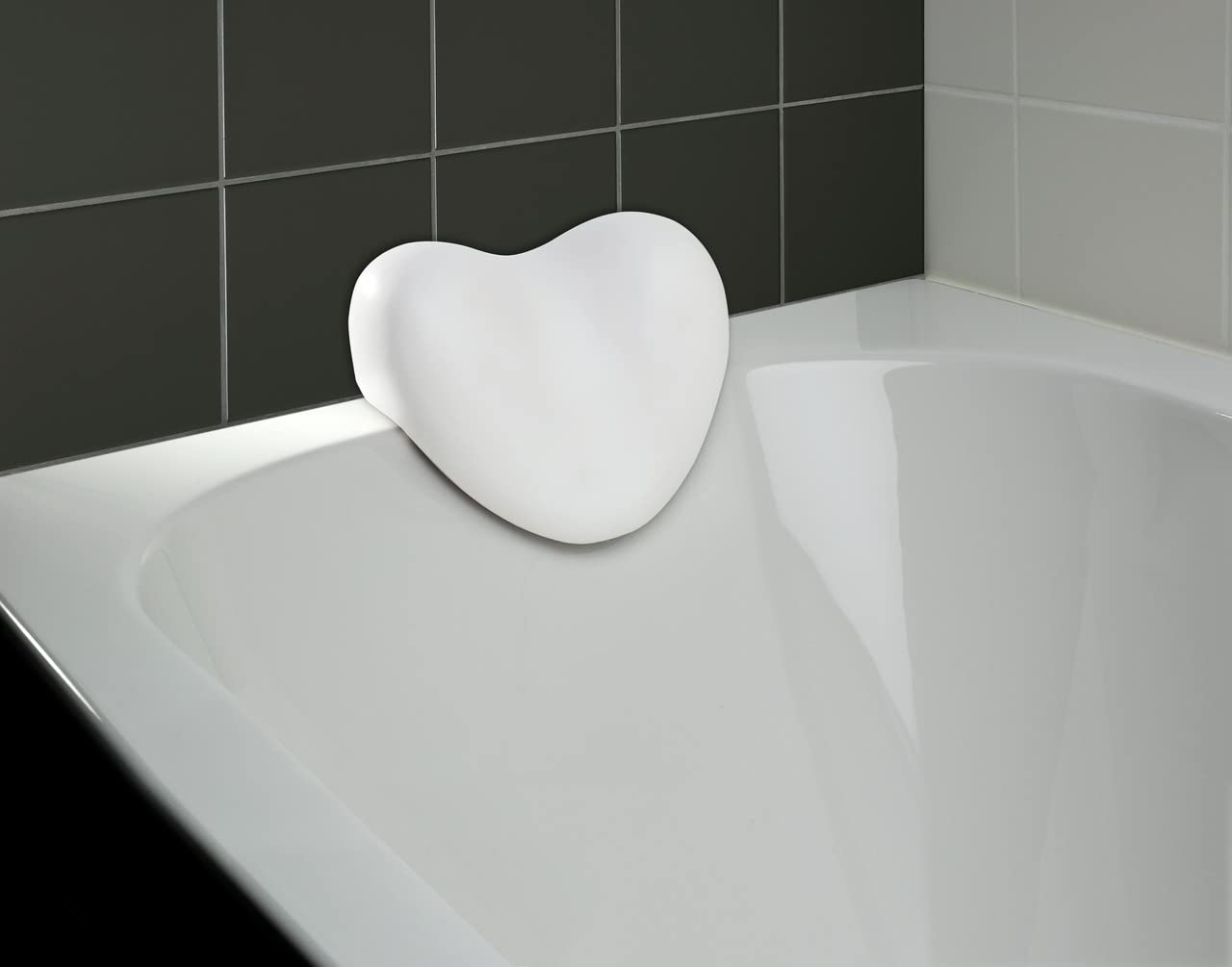 Wenko Reposacabezas Tropic Blanco - gomaespuma plástica Blanda, Poliuretano, 25 x 11 x 20.5 cm, Blanco