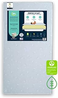 Serta Perfect Start Dual Sided Baby Crib Mattress & Toddler Mattress - Waterproof - Hypoallergenic - Premium Sustainably Sourced Fiber Core  GREENGUARD Gold Certified – 7 Year Warranty - Made in USA