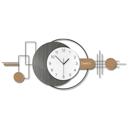 Modern Wall Clock Battery Operated-Silent Non-Ticking Quartz Decorative Clocks for