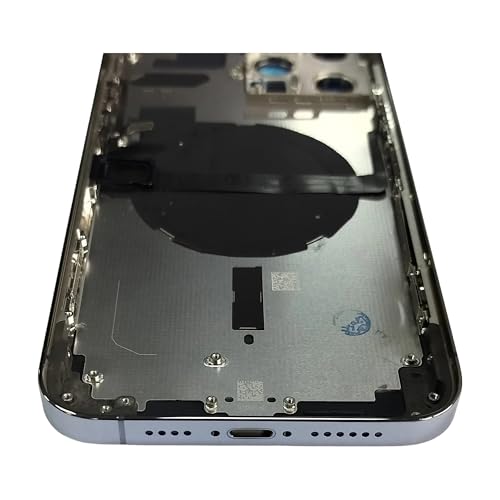 Châssis intermédiaire iPhone 13 Pro Max bleu avec boutons nappe et autocollant