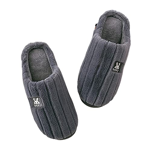 Chaussons Slipper pour Homme d'Intérieur en Coton Chaud pour Automne et Hiver