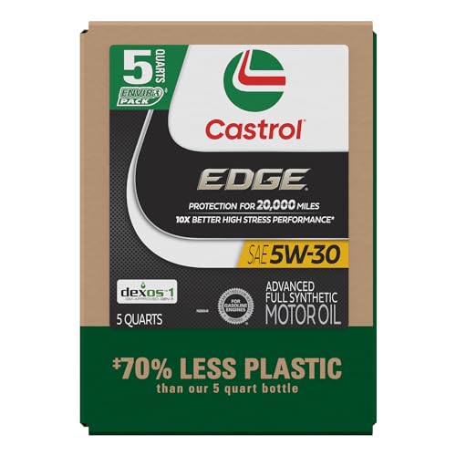 Castrol EDGE 5W-30 Advanced Full Synthetic Motor Oil, 5 Quar...