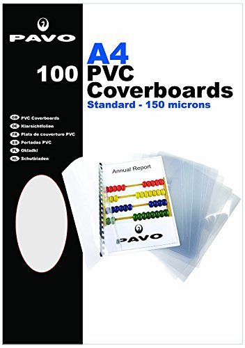 Pavo A4 150 micron PVC Glass cover - trasparente