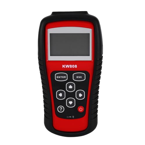 Tbest Scanner KW808 Outil de Diagnostic de Voiture Professionnel avec Grand écran LCD rétroéclairé Graphique de Données en Direct Bibliothèque de...
