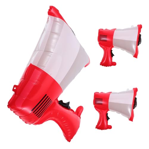 MUCKLILY 3 Piezas Balloons Megaphone para Fiesta de Cumpleaños de Decoración de Camión de Resistente Inflar