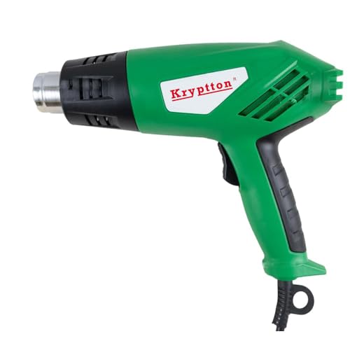 Image of 2000W Heat Gun HG2120, Dual Temperature and Air Flow Control with 4 Nozzle Attachments, Hot Air Gun Heating helps in Shrink Wrapping, Paint Removal, Wire Shrinking, Crafting