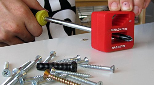 Katzco Black Precision Magnetizer And Demagnetizer - 1 Pack - For Screwdrivers, Screws, Drill Bits, Sockets, Nuts, Bolts, Nails, Drivers, Wrenches, Tweezers, And Other Steel Tools #TOP4
